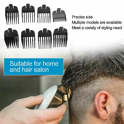 8in1 Hair Clipper Limit Comb Guide Trimmer Guards Attachment Barber For Wahl • $12.76