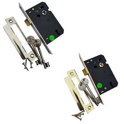 3 Lever Mortice Sashlock 2.5  | Door Lock | Fast Free Delivery | UK Stock  • £8.99