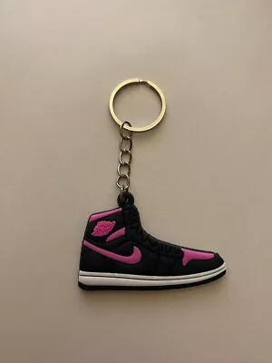 Air Jordan 1 Retro-(black Hyper Pink)-2d Sneaker Keychain • $5