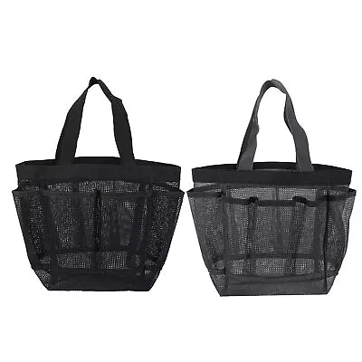 Portable Mesh Shower Caddy Organizer Storage Bag Quick Dry Basket Travel Tote • $10.74