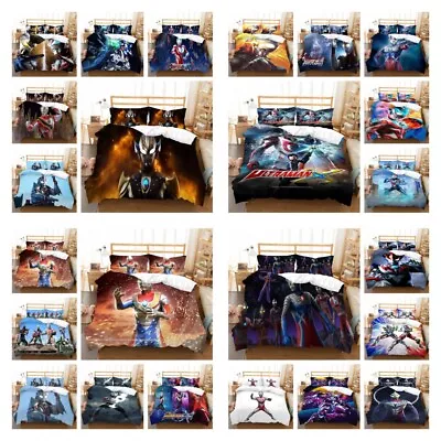 £15.65 • Buy 3D Ultraman Bedding Sets Microfiber Comforter Duvet Cover Children Gift
