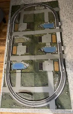 Vintage 1964 AC Gilbert Company American Flyer 8 Panel Model Train Layout -AS IS • $100