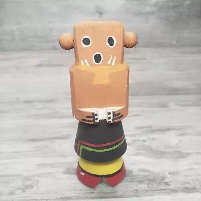 Vintage Kachina Route 66 Native American Wood Painted Mini Doll Souvenir #2 • $35