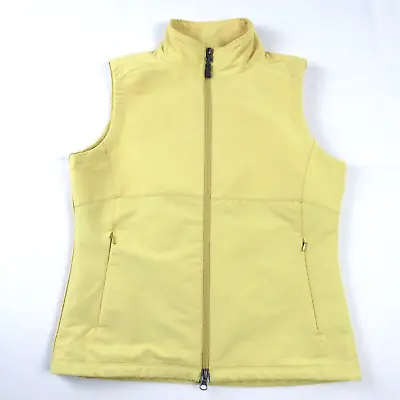 IBEX Vest Womens Small Yellow Climawool Cirrus Full Zip Sleeveless • $22.32