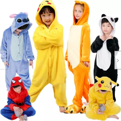 £21.11 • Buy Pokemon Charmander Adult Kids Animal Pajamas Pikachu Onesie11 Costume Pyjamas XS