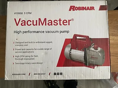 $100 • Buy Robinair VacuMaster 155000 5CFM Vacuum Pump New Open Box