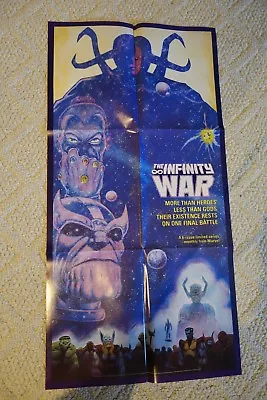 Orig. Infinity War 1992 THANOS Galactus Avengers X-Men Hulk Promo Comic Poster  • $14.95