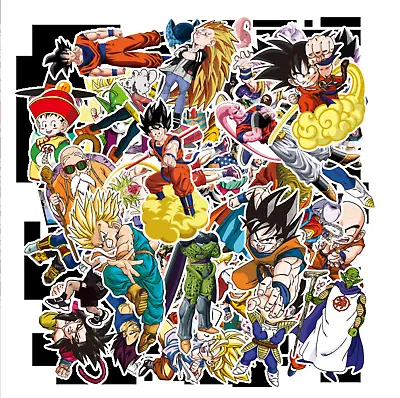 100 Pcs Stickers Dragon Ball Z Anime Goku Skateboard Luggage Laptop Phone Vinyl • $8.95