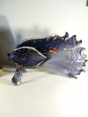 VIZ Hand-blown Glass Large Siamese Fighting Fish Art Glass • $110