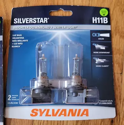 SYLVANIA  H11B SILVERSTAR Halogen Headlight Bulb (2 Bulbs) • $16.98