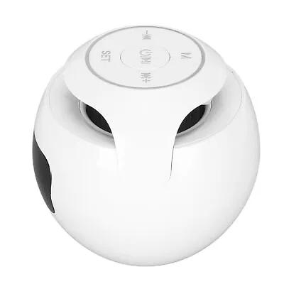 Alarm Clock Speaker Ball Radio Home White Forfor Mini PetiteConferencing • £17.59