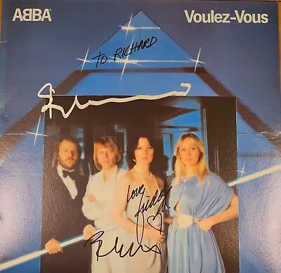 ABBA Voulez Vous Signed 12'' Vinyl Sleeve Voyage Rare! • £400