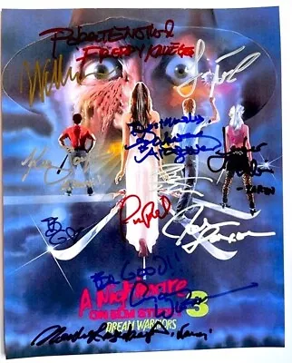 A NIGHTMARE ON ELM STREET 3 Dream Warriors Photo Cast Signed By 12 HORROR • $599.99