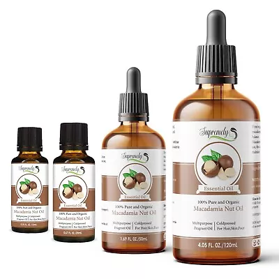 Macadamia Nut Essential Oil| 100% Pure Organic Unrefined Cold Press Natural Oil  • £3.99