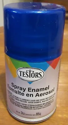 Testors Gloss CUSTOM BLUE METALLIC FLAKE Enamel Spray Paint Can 3 Oz 1639 • $9.65