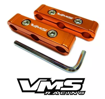 2pc Vms Racing 3 Hole V6 V12 Spark Plug Wire Dividers Separators - Orange • $11.99