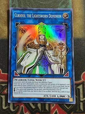 Yugioh Curious The Lightsworn Dominion EXFO-EN091 Super Rare NM • $1.94