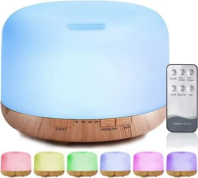 $12.99 • Buy Au 500ML Aroma Aromatherapy Diffuser LED Oil Ultrasonic Air Humidifier Purifier