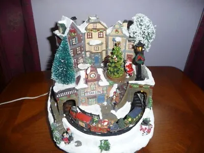 £25.99 • Buy Collectors Item Fibre Optic Xmas Village With Moving Train Used Once.