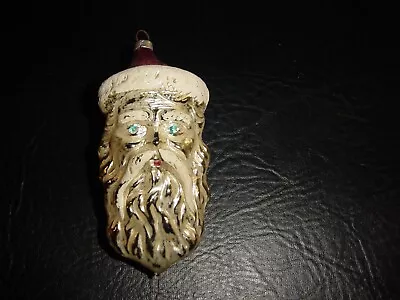 Larger Size Santa Head Christmas Ornament (1950's) • $10.75