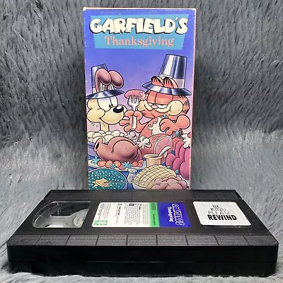 Garfield's Thanksgiving VHS 1992 Tape Movie Cartoon Holiday Fox Video Rare • $39.99