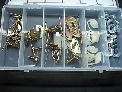 $25 • Buy 54 Pcs Door Body Side Moulding Trim Clips & Nuts Assortment Fits Ford Mercury 9