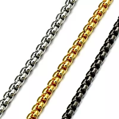 Women Men 1.5-4mm Stainless Steel 18k Gold Plated Square Rolo Chain Necklace  • $8.33