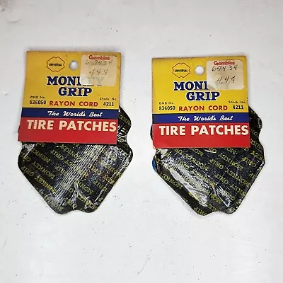 Vintage Lot Of (2) Monkey Grip Patches Tire Tube Patch Repair Can Gas Oil • $19.99