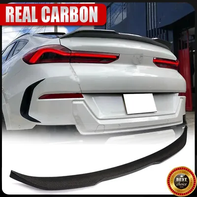 For 2020-2023 BMW X6 G06 X6M SUV Rear Trunk Spoiler Wing Lip Real Carbon Fiber • $170.99