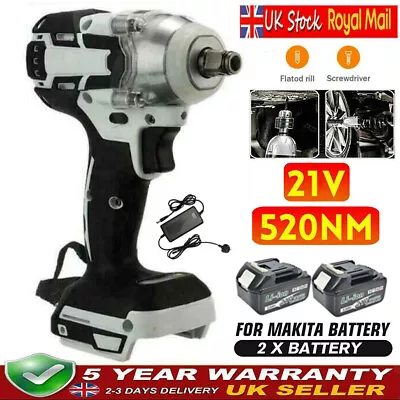 For Makita 580Nm 21V Cordless Electric Impact Wrench Drill Gun Ratchet Drive UK* • £44.99