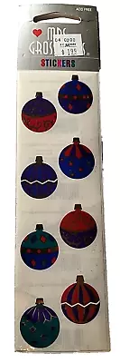 Mrs. Grossman's Stickers Foil Reflections Ornaments Christmas Decor USA New VTG • $8.96