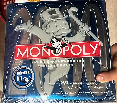 MONOPOLY Millenium Edition 2000 Collector’s Tin Parker Bros New READ • $45.71