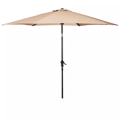 $69.90 • Buy 9FT Patio Umbrella Patio Market Steel Tilt W/ Crank Outdoor Yard Garden