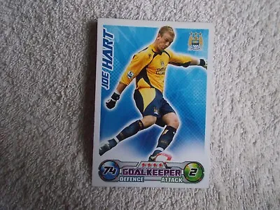 Match Attax 2008/09 Football  JOE HART  Manchester City Trading Card • £0.99