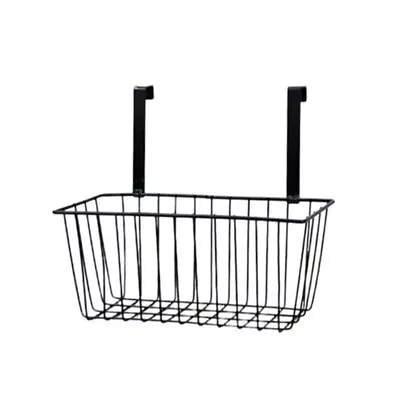 Metal Wire Hanging Storage Basket With Hooks - Random Colours • £8.54