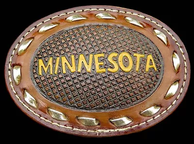 Minnesota Leather Handcrafted Vintage Belt Buckle • $26.25