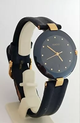 Rado Black Dial Date Vintage Men's Watch Used Swiss Made • $206.18