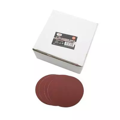 50pc 320 GRIT 6  DA SANDPAPER DISCS PSA Adhesive Backed Peel Stick On 80921 • $15.87