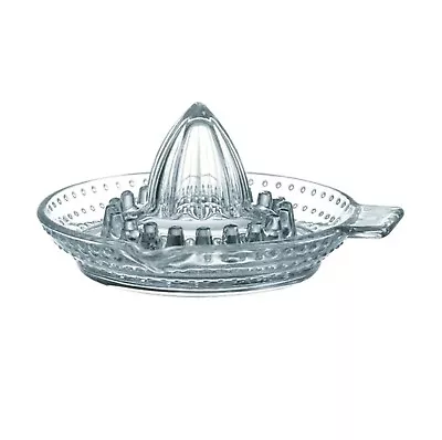 Luminarc Traditional Glass Lemon Squeezer Fruit Lime Squeezer Juicer Press 12cm • £6.79