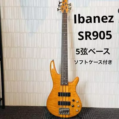 Ibanez 5 String Active Bass Sr 905 With Soft Case • $698.52