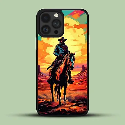 Western Style Cowboy Horse Anti-Scratch Phone Cover For IPhone 14 15 11 • $11.55