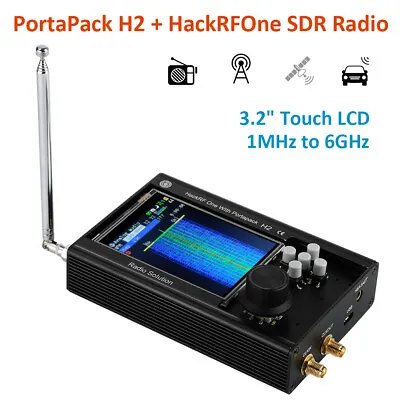 Portapack H2 + HackRFOne SDR Radio Havoc GPS 3.2  Touch LCD +Battery +Case 3.2  • $239