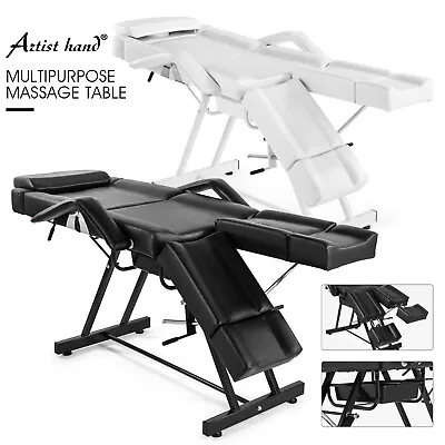 White/Black Multifunction Massage Table Split Legs Facial Bed Salon Tattoo Chair • $229.99