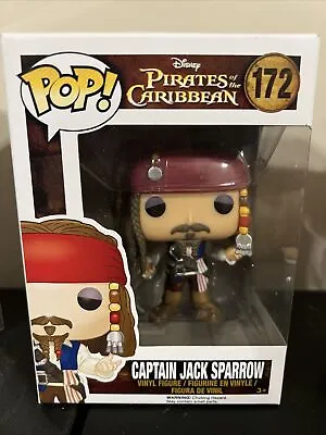 Funko Pop! Pirates Of The Caribbean Captain Jack Sparrow #172 Vaulted/Retired • £57.01