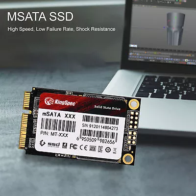 SSD 64GB 128GB 256GB 512GB 1TB MSATA NVME Solid State Hard Drive SATA III Lot DH • £17.65