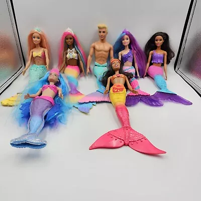 Barbie Dreamtopia Mermaid Dolls~ Lot Of 7 ~ Beautiful~Rainbow~Assorted • $0.99