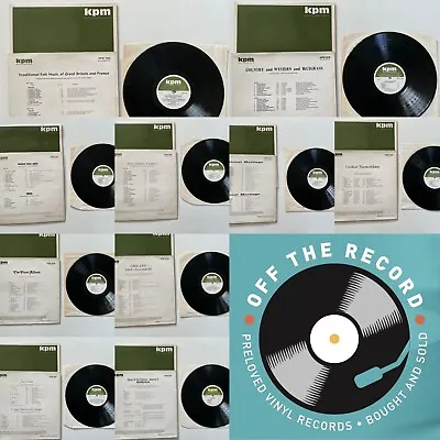 KPM Music Recorded Library Vinyl LP KPM 1000 Series Drop Down Record Selection • £6