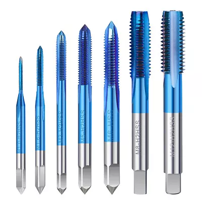 M1-M12 HSS Tap Set Metric Machine Nano Blue Coated Straight Flute Machine Tap • $5.21