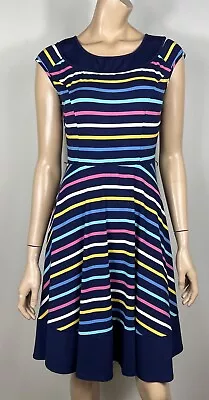 Review Lila Stripe Dress - Size 10 • $45