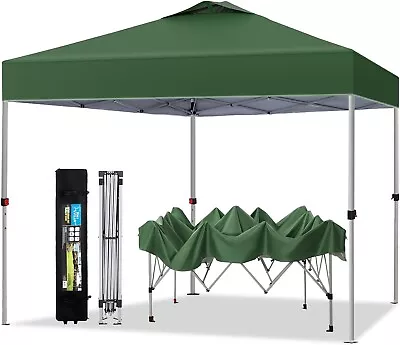 10x10 Ft Pop Up Canopy Tent Folding Gazebo Party Tent Adjustable Height Outdoor • $104.99